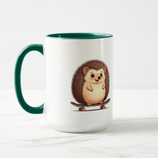 Niedlicher Igel Skaten Tasse - Fun Animal Coffee &