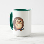 Niedlicher Igel Skaten Tasse - Fun Animal Coffee & (Vorderseite Links)