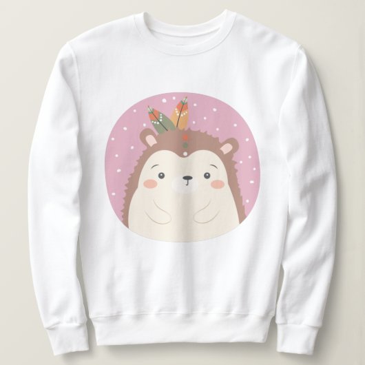 Niedlicher Igel Sweatshirt (Design vorne)