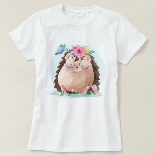 Niedlicher Igel T - Shirt (Design vorne)