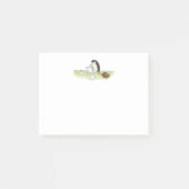 Niedlicher Igel Tier mit Computerfarbe Post-it Klebezettel (Vorderseite)