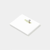 Niedlicher Igel Tier mit Computerfarbe Post-it Klebezettel (angewinkelt)