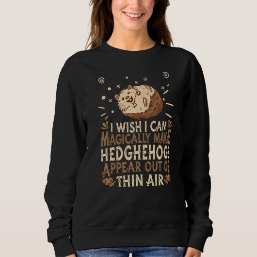 Niedlicher Igel Tierwald Naturmagie Igel Sweatshirt (Vorderseite)