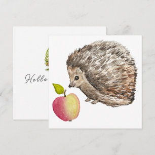 Niedlicher Igel- und Apfelpilz