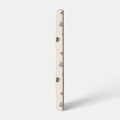 Niedlicher Igel und Pilzwaldmuster Samsung Galaxy Hülle (Linke Seite)