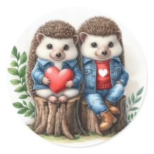 Niedlicher Igel Valentinstag