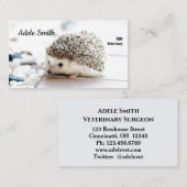 Niedlicher Igel Veterinärmedizinische Standardkart Visitenkarte (Vorne/Hinten)
