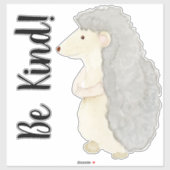 Niedlicher Igel Wald Wasserfarbe Kinderzimmer sein Aufkleber (Blatt)