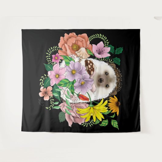 Niedlicher Igel Wandteppich (Vorderseite (Horizontal))