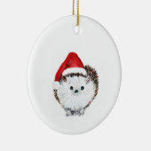Niedlicher Igel Weihnachtsschmuck (Rechts)