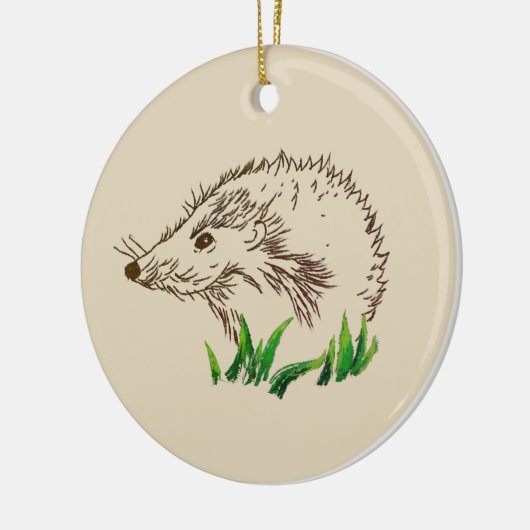 Niedlicher Igel Zeichnend Ornament (Links)