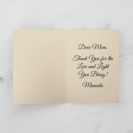 Niedlicher Igel zum Muttertag Karte (Innenseite)