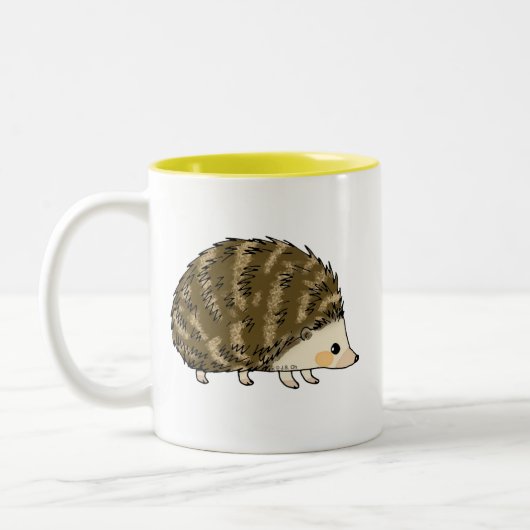 Niedlicher Igel Zweifarbige Tasse (Links)
