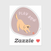 Niedlicher illustrierter Hund Aufkleber (Blatt)