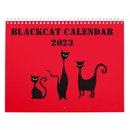 Niedlicher Illustrierter Kalender mit Katzen (Titelbild)
