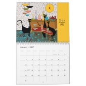 Niedlicher Illustrierter Kalender mit Katzen (Jan 2027)