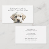 Niedlicher Illustrierter Welpentrainer Visitenkarte (Vorne/Hinten)