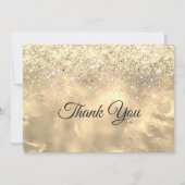 Niedlicher Imitat aus Marmor Glitzer Dankeskarte (Vorderseite)