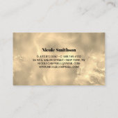 Niedlicher Imitat aus Marmor Glitzer Visitenkarte (Rückseite)