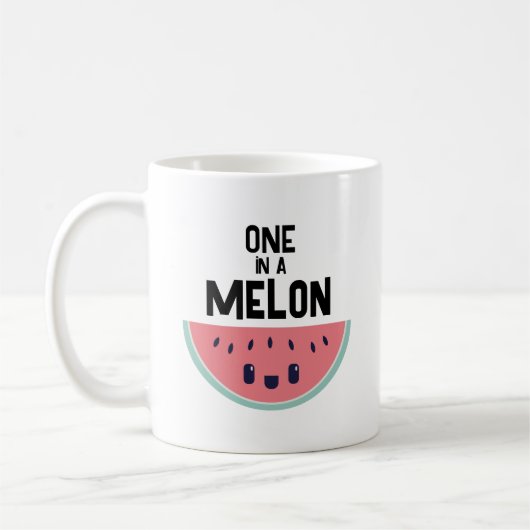 Niedlicher in einem Melon Kaffeetasse (Links)