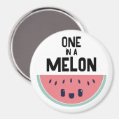 Niedlicher in einem Melon Magnet (Vorderseite/Rückseite)