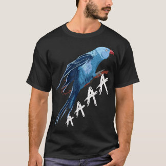 Niedlicher Indianerring Schrei Parakeet Bird Ornit T-Shirt