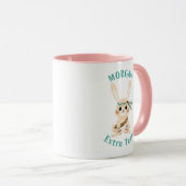 Niedlicher indischer Hase, Personalisierung von Na Tasse (VorderseiteRechts)