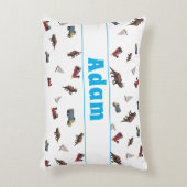 Niedlicher, individualisierbarer Baby Boy Dekokissen (Vorderseite(Vertikal))