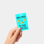 Niedlicher, individuell anpassbarer Hall Pass Bumb Ausweis (Handheld)