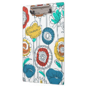 Niedlicher Individuelle Name Abstrakt Moderne Blum Klemmbrett (Links)