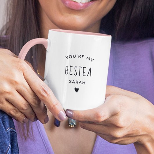Niedlicher Individuelle Name Bestea Galentine Der Tasse