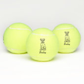 Niedlicher Individuelle Name Boxer Dog Toy Tennisbälle (Multi)