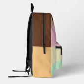 Niedlicher Individuelle Name der Creme Bedruckter Rucksack (Links)