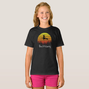 Niedlicher Individuelle Name der Hexe (Dunkel) Hal T-Shirt