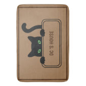 Niedlicher individuelle Name für Black CAT-Signatu Badematte (Vorderseite Vertikal)