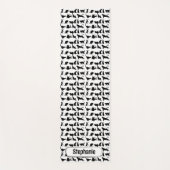 Niedlicher Individuelle Name für die Silhouette de Yogamatte (Vorderseite)