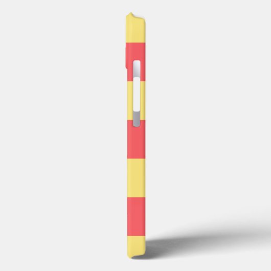 Niedlicher Individuelle Name Lachs und Gelbe Strei Case-Mate iPhone Hülle (Rückseite / Links)