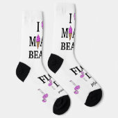 Niedlicher individuelle Name Miami Beach Florida Socken (Rechts)