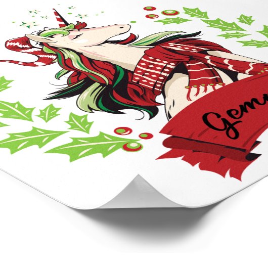 Niedlicher Individuelle Name Poster (Ecke)