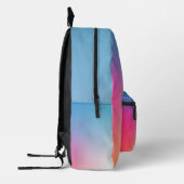 Niedlicher individuelle Name Regenbogenpuffer Bedruckter Rucksack (Links)