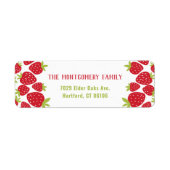 Niedlicher Individuelle Name Rote Erdbeere Rücksen (Vorne)