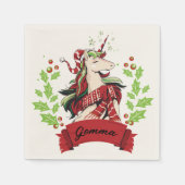 Niedlicher Individuelle Name Serviette (Vorderseite)