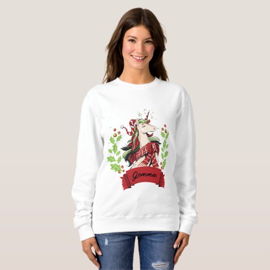 Niedlicher Individuelle Name Sweatshirt (Vorne ganz)