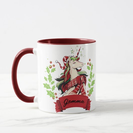 Niedlicher Individuelle Name Tasse (Links)