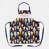 Niedlicher Individuelle Name-Text für das Cone-Mus Schürze (Vorderseite)