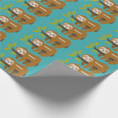 Niedlicher individuelle Name- und Farbschlitz Geschenkpapier (Ecke)