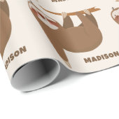 Niedlicher individuelle Name- und Farbschlitz Geschenkpapier (Rolleneckpunkt)