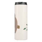 Niedlicher individuelle Name- und Farbschlitz Thermosbecher (Rückseite)
