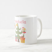 Niedlicher Individuelle Name zu Weihnachten Kaffeetasse (VorderseiteRechts)