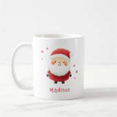 Niedlicher individuelle Name zur Santa Aquarell-Il Kaffeetasse (Links)